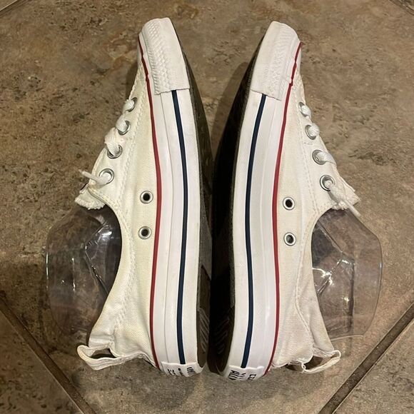 Converse Chuck Taylor All Star White Shorline Slip-onSneaker Shoes Womens Size 8 - Picture 7 of 12